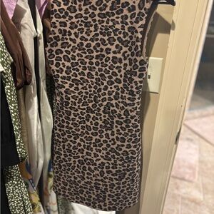 Leopard Print Sleeveless Dress